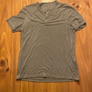 John Varvatos Gray Button Tee
